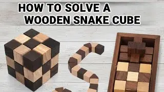 How to solve puzzles? In english language Let us solve wooden puzzle snake cube or twist cube