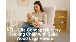 🪑 AZL1 Life Concept Nursery Rocking Chair with Solid Wood Legs Review 🪑