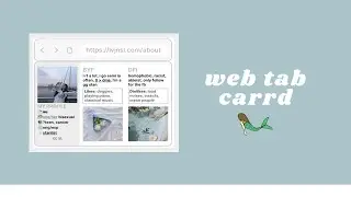 web tab; interactive carrd tutorial