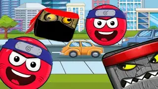 Red Ninja Hero 4 : Ball Bounce Adventure Full Gameplay No Comentary