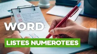 Cr&eacute;er une LISTE NUM&Eacute;ROT&Eacute;E personnalis&eacute;e avec WORD - Cours Office 365 facile