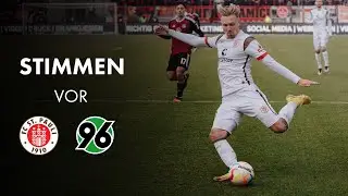 Lukas Daschner und Nikola Vasilj vor dem Spiel gegen Hannover 96