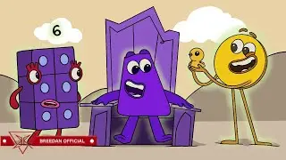 Numberblocks 6 and Colour Blocks Purple of King Color Meet and Colur Blocks Yellow