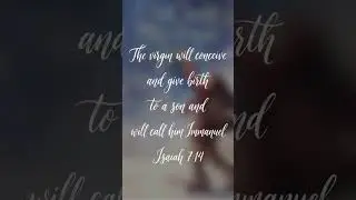 &laquo;The virgin will conceive  and ...... &raquo; ｜Isaiah 7:14｜Bible Verses &times; Original Worship Songs