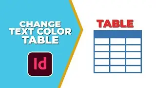 How to change text color in table in InDesign