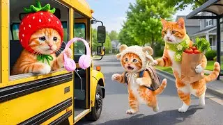 Ginger Kitten Lost Headphones On The Bus... Mama Cat Rushes To Find Her 🚌️🎧💔 | Funny Cat Story
