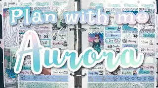Plan with me Aurora feat Sticky Essentials, Scribble Prints Co, Carlea Plans, once more with love