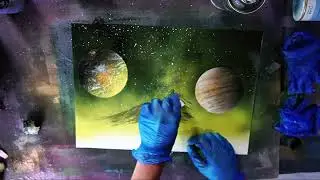 Milky way night sky! - SPRAY PAINT ART