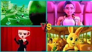 Coffeen Girl vs Bunny School Clash ☕🐰 | The Ultimate Brainrot Battle!
