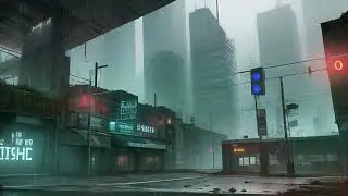 Rainey Dystopian Ambience | 8 hours: A Melancholic Journey Through the Futuristic Ruins