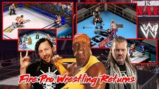 Fire Pro Wrestling Returns - mod WCW ECW WWF WWE AEW - Playstation 2