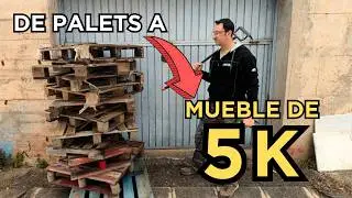 ♻️ M&aacute;s de 20 PALETS para crear un Mueble de dise&ntilde;o