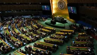 El primer ministro israelí Benjamin Netanyahu habla ante la Asamblea de la ONU