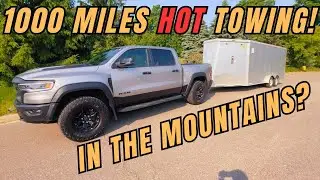 2025 Ram 1500 RHO 1000 mile towing medium 5500lb trailer in Mountains? MPG shocker! engine braking!
