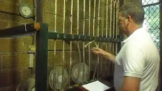 Round and round, upside down on the church tubular bells