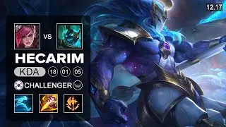 Hecarim vs Vi Jungle - KR Challenger - Patch 12.17 Season 12