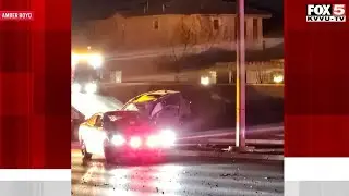 Area of rollover crash that hospitalized 5 in Las Vegas has ongoing street light outages