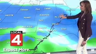 Wintry mix moving into Metro Detroit, when to expect spring-like weather