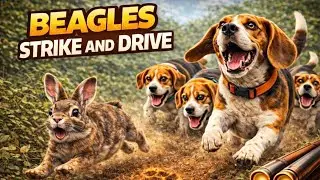 Beagles Strike and Drive | Rabbit Hunt Video #HoundHunting #Rabbit #BeagleStyle