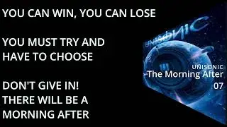 UNISONIC THE MORNING AFTER standing Lyrics UNISONIC 2012