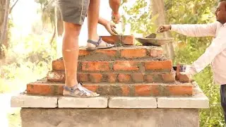 Temple Brick Construction on Top,Padmaalu brick design,Construction Temple works,Siva Art Works