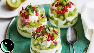 Kiwi Yogurt Parfait | Kiwi Parfait | Kiwi Dessert #RamazanSpecial