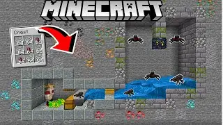 SPIDER FARM WITH EASIEST SPAWNER IN BEDROCK - Minecraft Survival 1.21