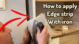 How to apply Edge Band Strip to Furniture Board with Iron. 