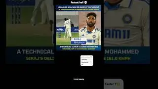 Mohammad siraj 🔥 fastest ball 181 km/hr || india vs australia 2nd test! | #siraj #cricketshorts #bgt