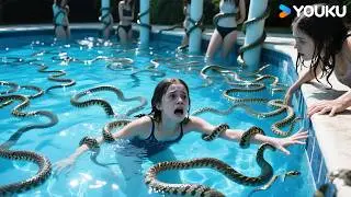 😱🐍Countless snakes invaded the swimming pool! | Rising Boas in a Girl's School | YOUKU MONSTER MOVIE