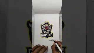 Logo Drawing Total Gaming #ajjubhai @TotalGaming093  #shorts