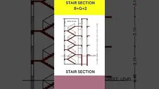stair section, basement stair and lift section, lift section, stair, #short #staircase  #section