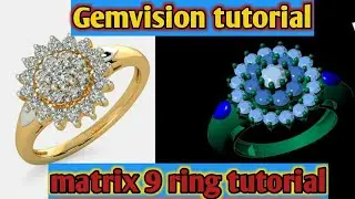 how to make a ring in matrix 9/3d modeling rhino 5