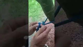 How to tie the incredible 3-loop slip knot. #slipknot #knot #rope #knotskills #knotskill #camping