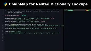 ChainMap for Nested Dictionary Lookups #pythontricks