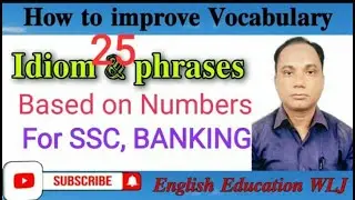 Idiom & phrases. 25 Idioms & phrases based on Numbers. Important idioms for SSC, BANKING
