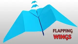 Flying Bird Paper Airplane with Flapping Wings | Flapping Wings Paper Airplane That Actually Flies