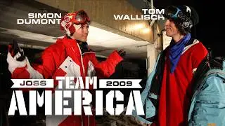 Команда Америки 2009 года с участием Саймона Дюмона и Тома Валлиша.