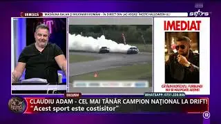 Claudiu Adam, cel mai tânăr campion național la drift: „Mi-a luat mașina foc pe circuit”
