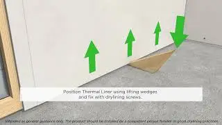 Unilin XT/TL Brick. directly on wall, battens over (service void) then plasterboard. UK 2025