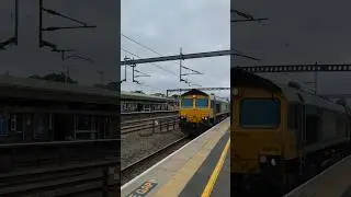 Freightliner 66618 passes Tamworth working 6B71 Tunstead Sdgs (Fhh) - Northampton Castle Yard #short
