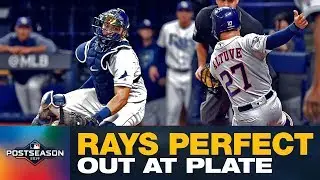 Rays' Willy Adames completes AMAZING relay to get Astros' Jos&eacute; Altuve out at home