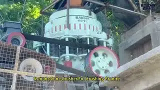 Symons cone crusher granite crushing plant
