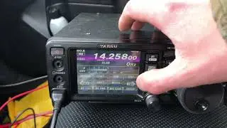 20 meter QSO using MFJ-1620T Ham Stick with MFJ-335BT mag mount.
