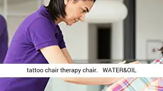 Portable Massage Chairs Tattoo Chair Therapy Chair 4 Inches Thickness Sponge Height Adjustable