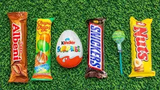 ASMR Most popular Candys | some lost of colourful rainbow lollipop unpacking snickers kinder
