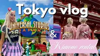 TOKYO VLOG: UNIVERSAL STUDIOS OSAKA & KIMONO EXPERIENCE 🌸🇯🇵!!