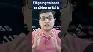 FII going to back to China or USA #fii #fiiselling #china  #stockmarket