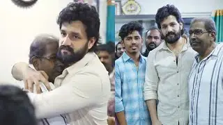 Akhil Akkineni Shares a Heartwarming Moment With Senior Akkineni fan in Vijayawada | #Lenin