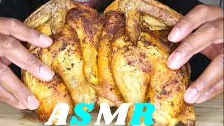 Whole Roast Chicken ASMR EATING SOUNDS Big Bite Savage Eating